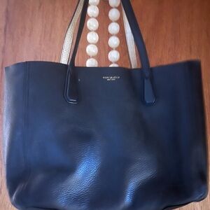 Tory Burch Black and Gold Reversible Tote